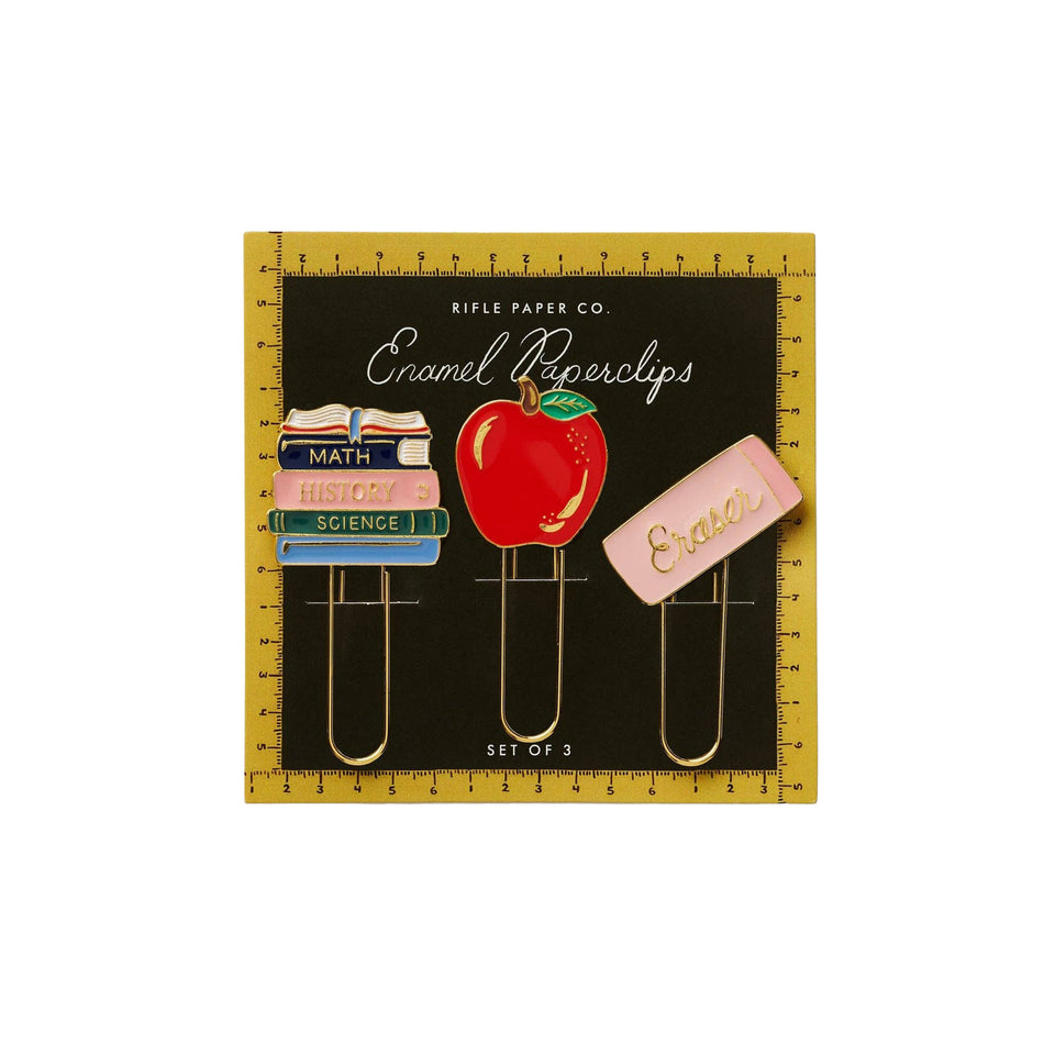 RIFLE PAPER CO. | Schoolhouse Enamel Paper Clip Set