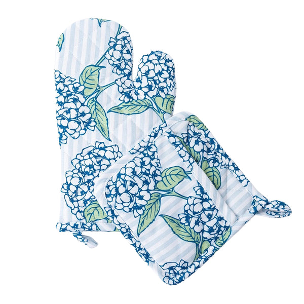  Hydrangea Stem Oven Mitt Set