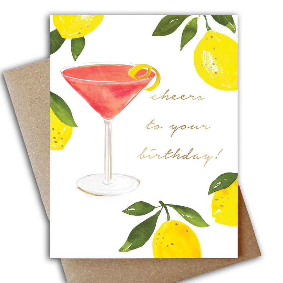 ABIGAIL JAYNE DESIGN | Cosmopolitan Birthday Greeting Card