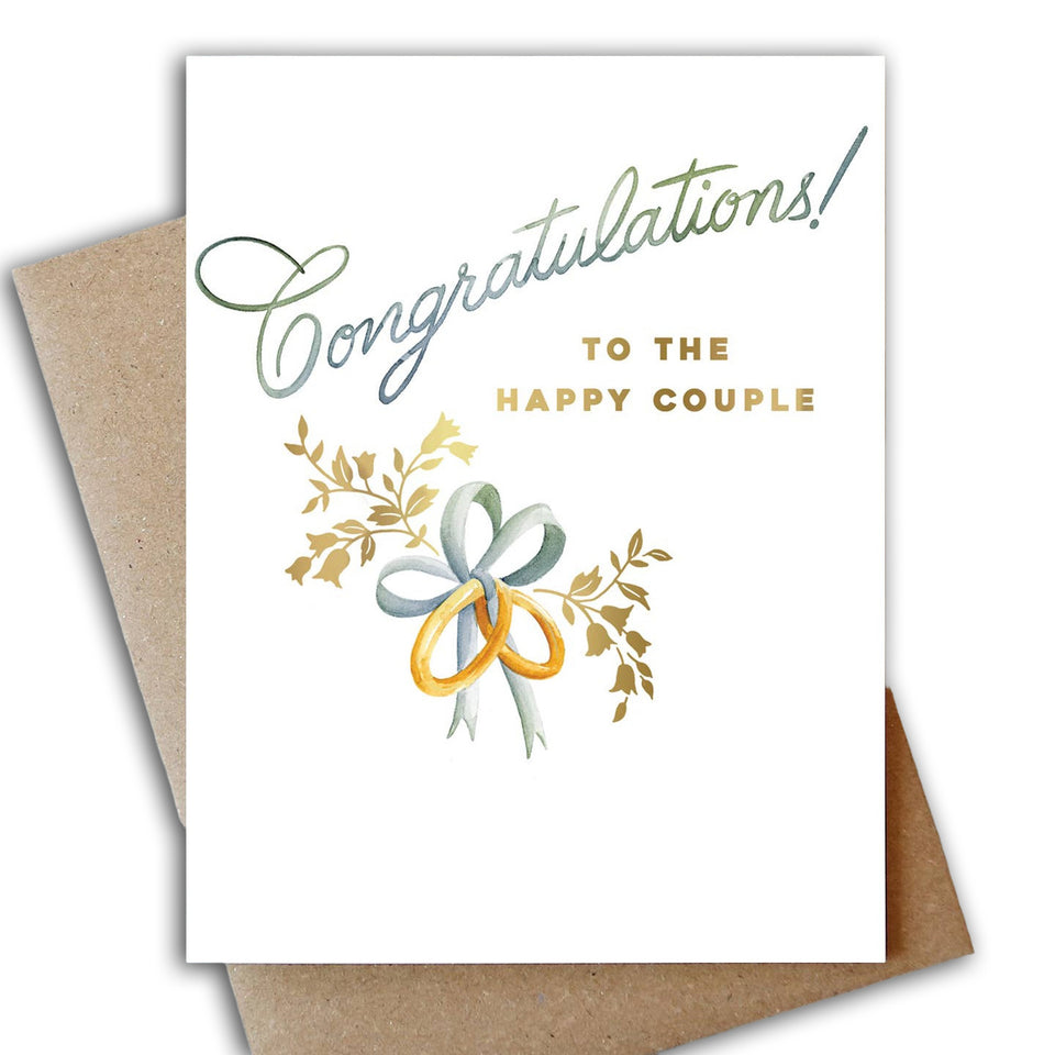 ABIGAIL JAYNE DESIGN | Wedding Rings Greeting Card