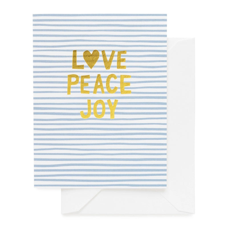 SUGAR PAPER | Love Peace Joy Card