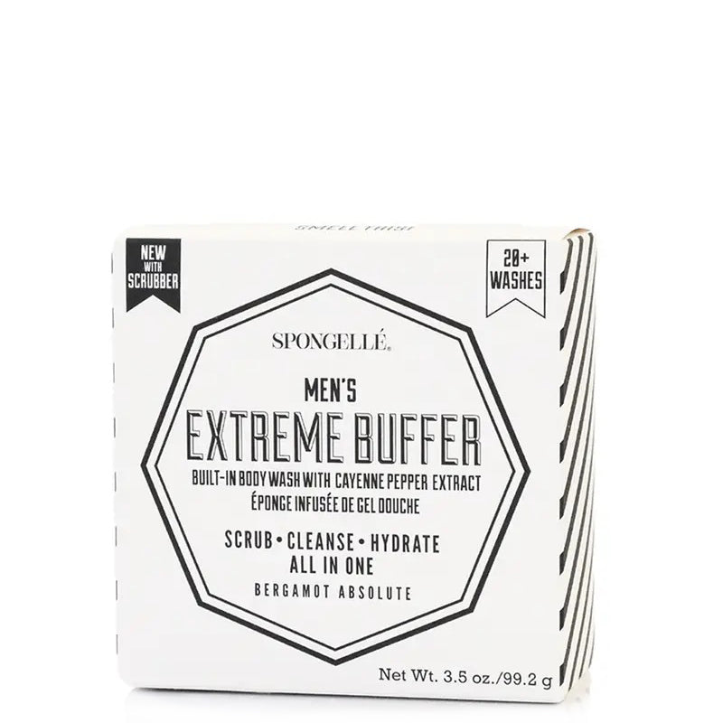 SPONGELLE-Men's-Buffer-Black-Scrubber-Bergamot-Absolute
