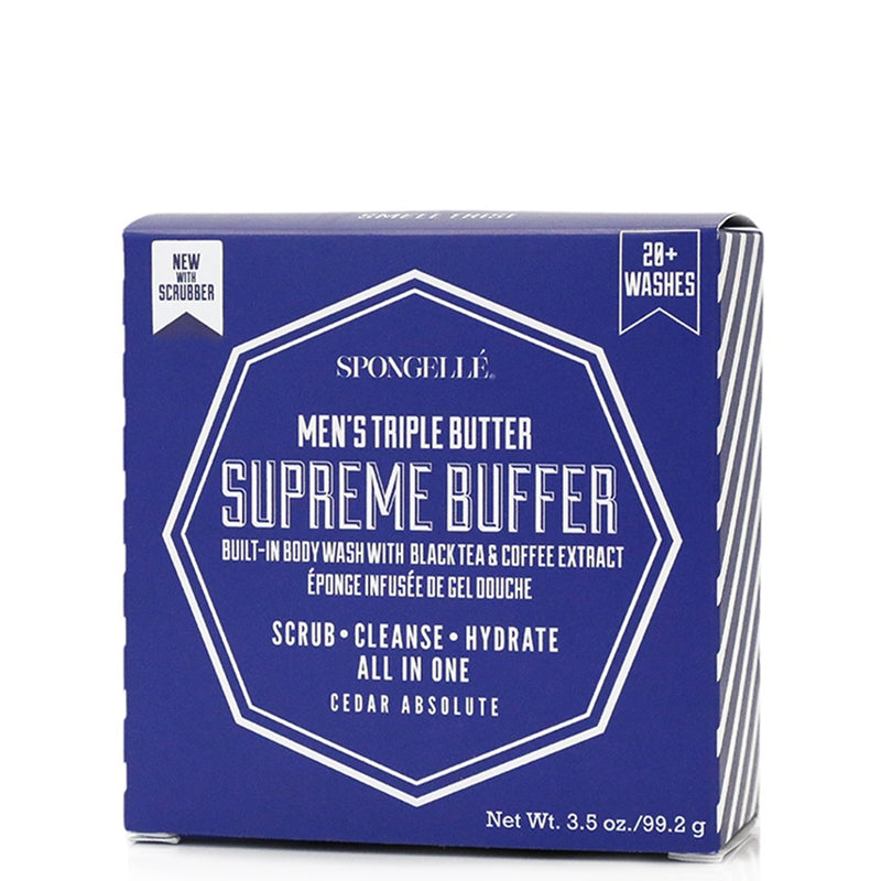 SPONGELLE-Men's-Buffer-Black-Scrubber-Cedar-Absolute