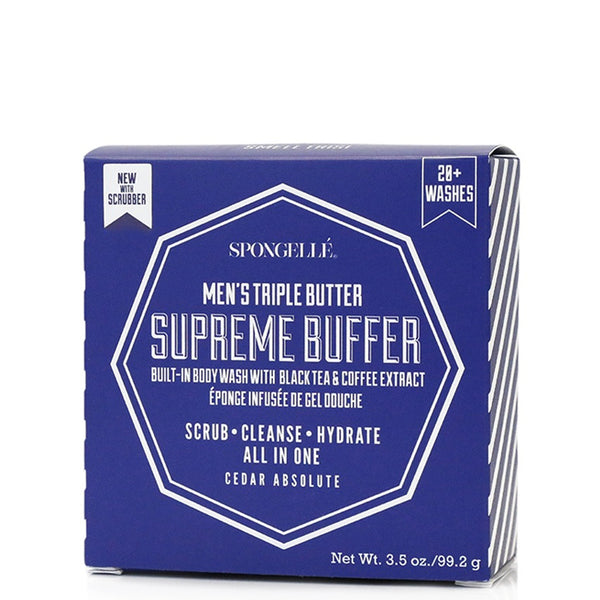 SPONGELLE-Men's-Buffer-Black-Scrubber-Cedar-Absolute