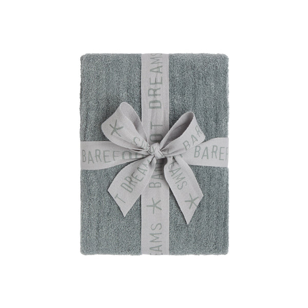 CozyChic Lite Ribbed Baby Blanket in Waterloo, folded and tied with a ribbon bow