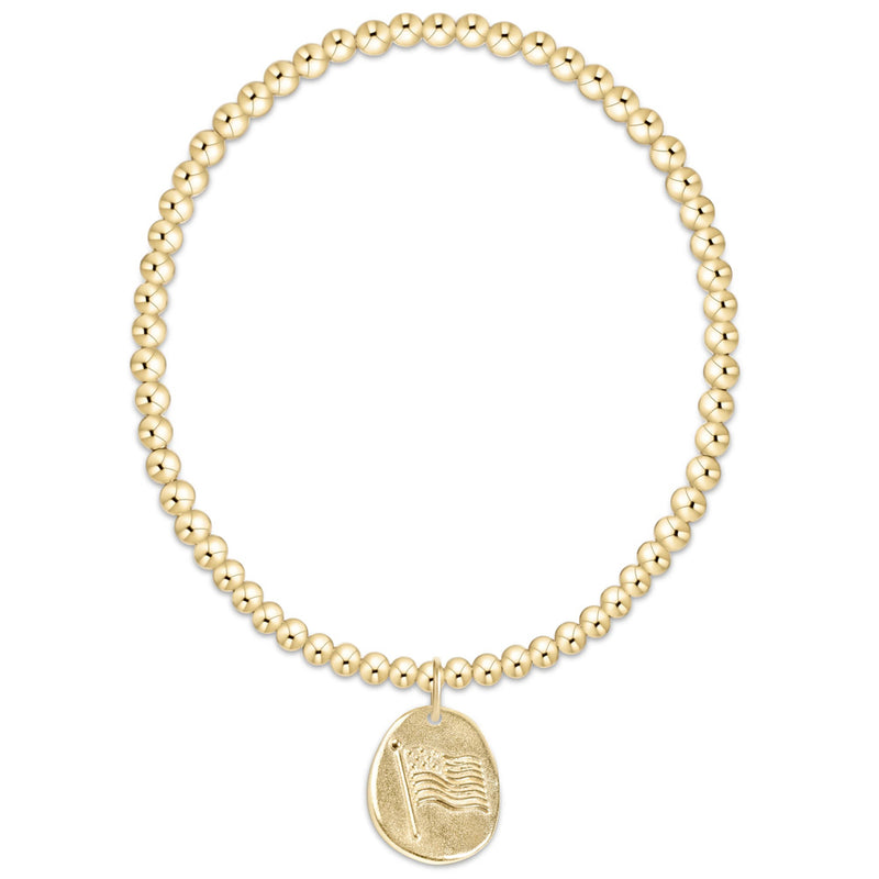 ENEWTON | Classic Gold 3mm Inspire America Gold Disc Bracelet