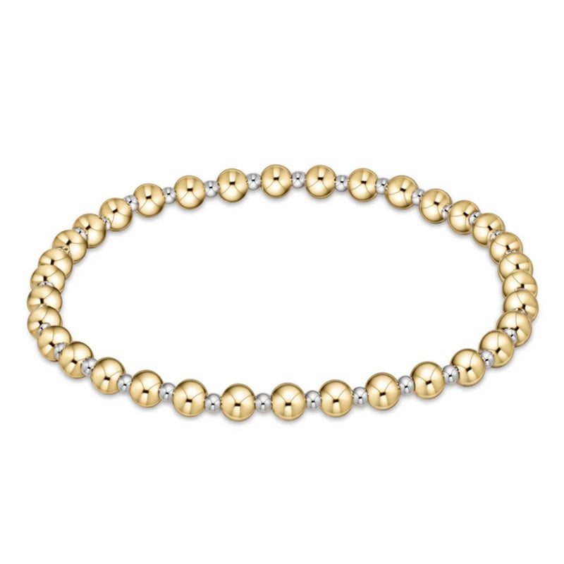 ENEWTON-Classic-Grateful-Pattern-4mm-Bead-Bracelet-Mixed-Metal