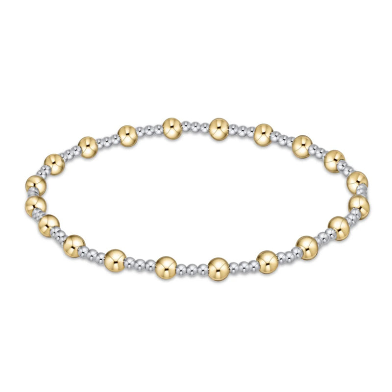 ENEWTON-Classic-Sincerity-Pattern-4mm-Bead-Bracelet-Mixed-Metal