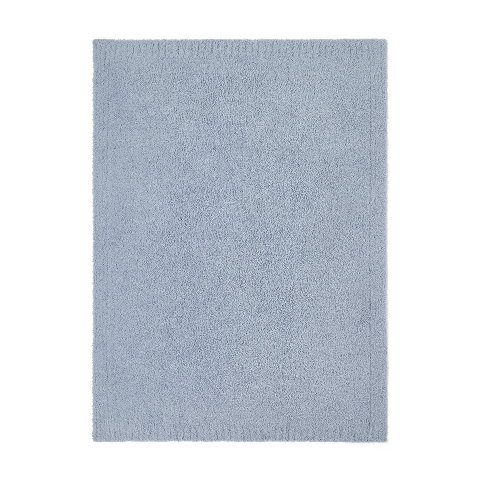 CozyChic Baby Stroller Blanket in Chambray, laid flat