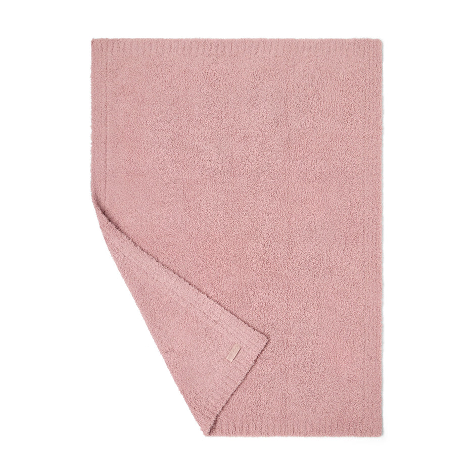 Second flat view of the CozyChic Baby Stroller Blanket in Teaberry