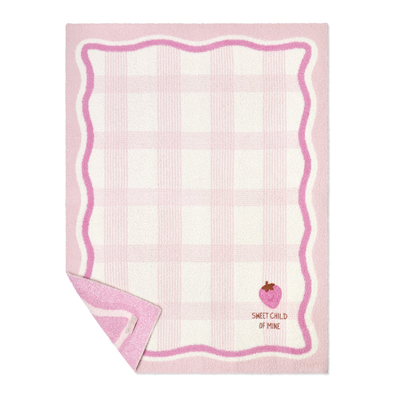 BAREFOOT DREAMS | CozyChic® Stawberry Stroller Blanket