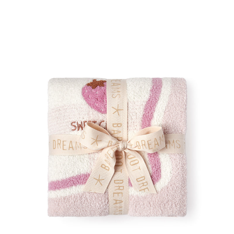 barefoot-dreams-cozychic-strawberry-stroller-blanket-folded