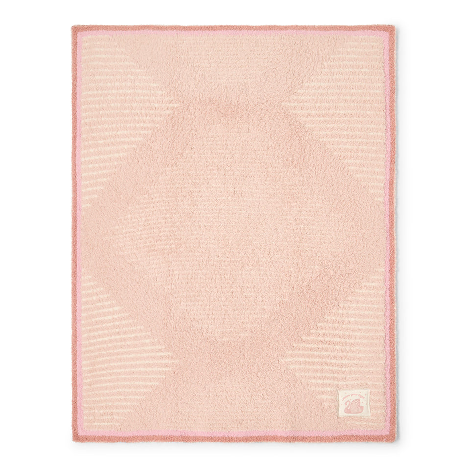 BAREFOOT DREAMS | CozyChic® Swan Trellis Baby Stroller Blanket