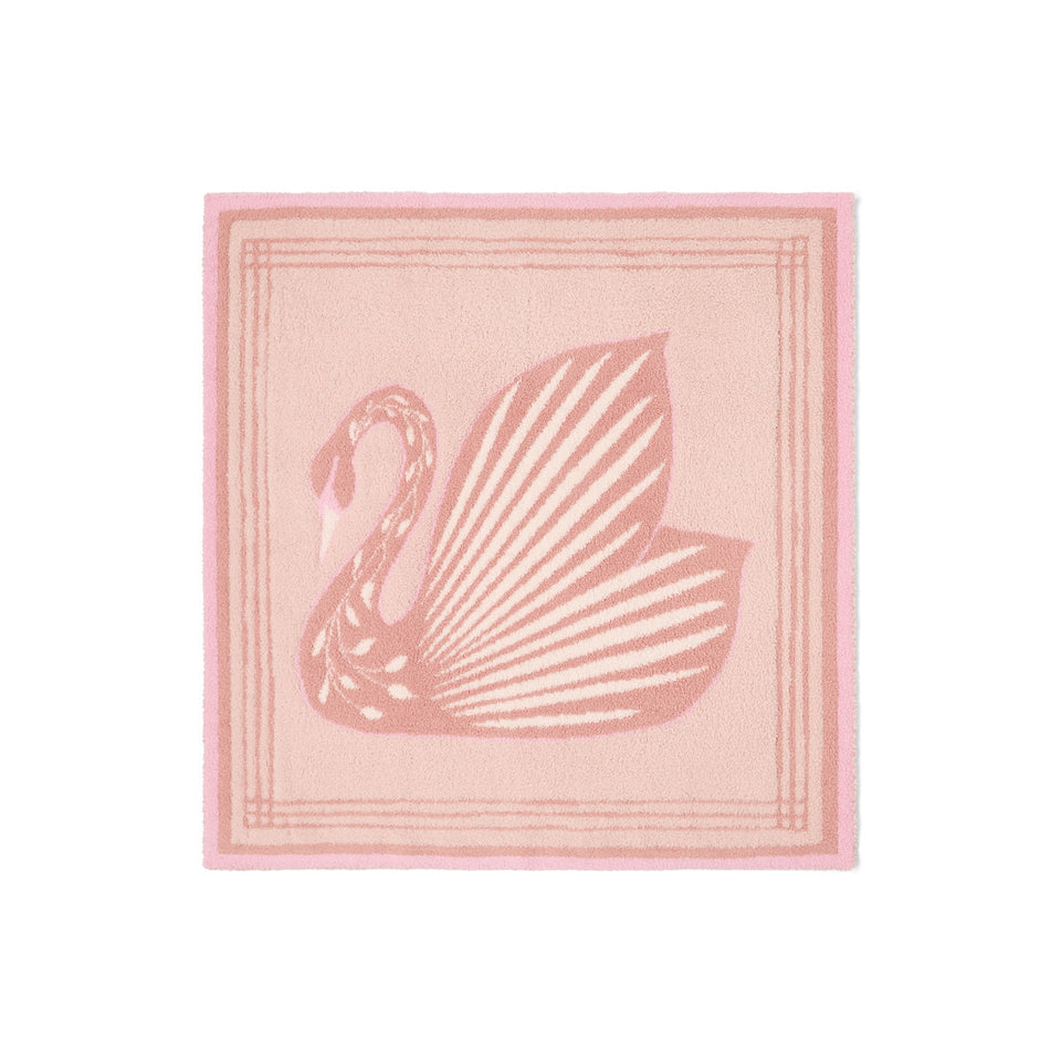 BAREFOOT DREAMS | CozyChic® Swan Receiving Baby Blanket