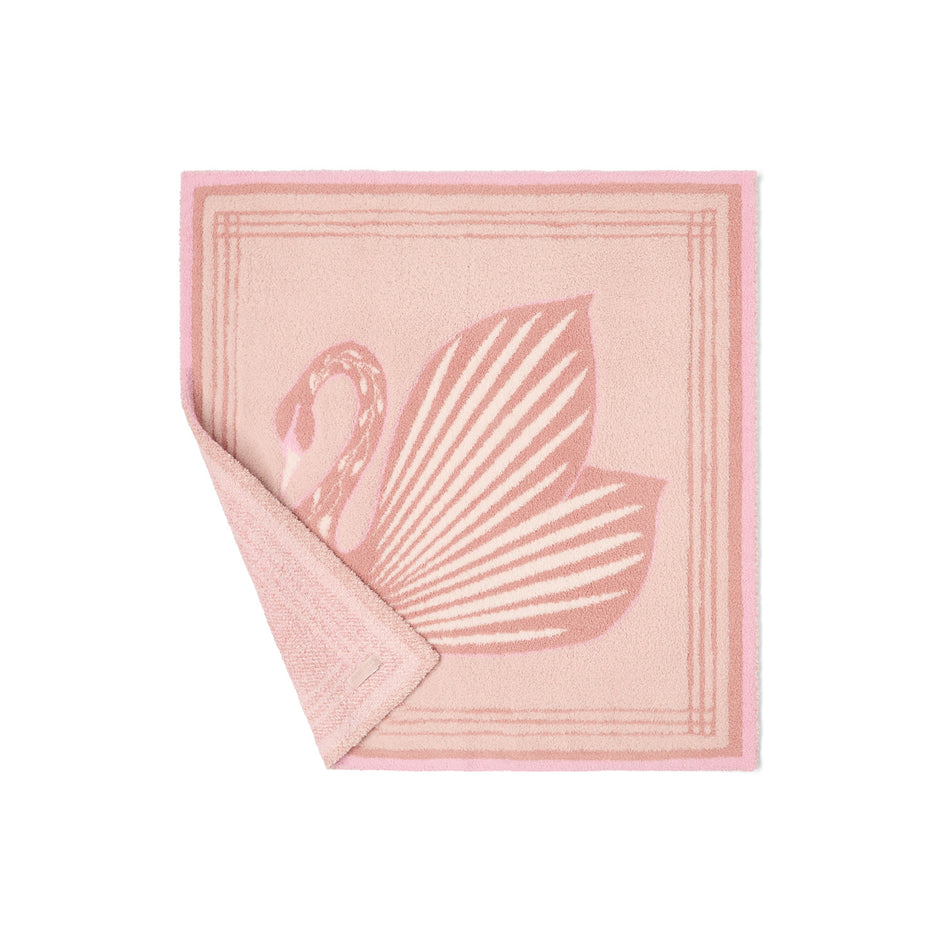 BAREFOOT DREAMS | CozyChic® Swan Receiving Baby Blanket