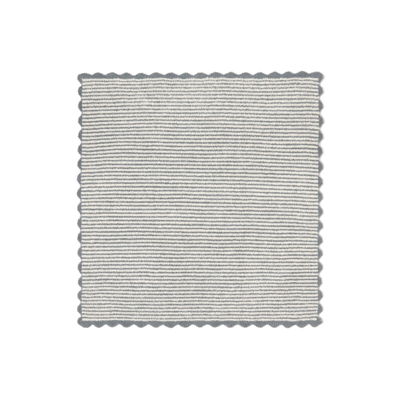 BAREFOOT DREAMS | CozyChic® Stripe Scallop Receiving Baby Blanket