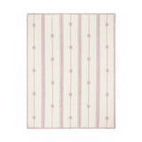 BAREFOOT DREAMS | CozyChic® Folklore Star Baby Stroller Blanket — Faded Rose/Cream, CozyChic Folklore Star Stroller Blanket in Faded Rose / Cream, flat view