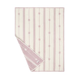 BAREFOOT DREAMS | CozyChic® Folklore Star Baby Stroller Blanket — Faded Rose/Cream, Second flat view of the CozyChic Folklore Star Stroller Blanket in Faded Rose / Cream