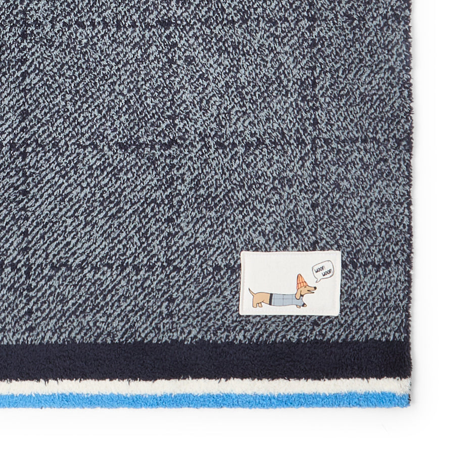BAREFOOT DREAMS | CozyChic® Puppy Plaid Baby Stroller Blanket