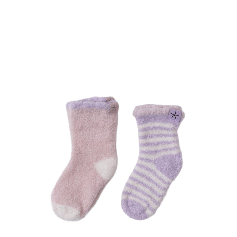 CozyChic-Lite-Sock-Set-Stripe-Dusty-Rose-Multi