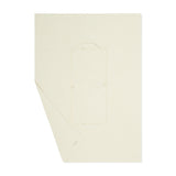 BAREFOOT DREAMS | CozyChic® Rib Travel Blanket — cream, Second flat view of the CozyChic Rib Travel Blanket in Cream