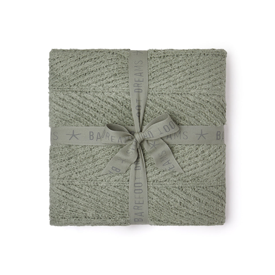 BAREFOOT DREAMS | Cozy Shine™ Herringbone Blanket - Wave