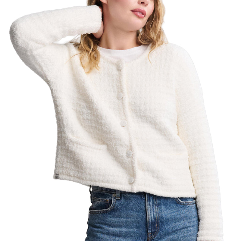 BAREFOOT DREAMS | CozyChic® Textured Button Front Cardigan
