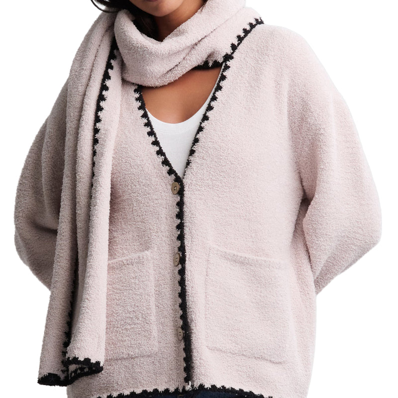 BAREFOOT DREAMS-CozyChic®-Blanket-Stitch-Cardigan-with-Scarf