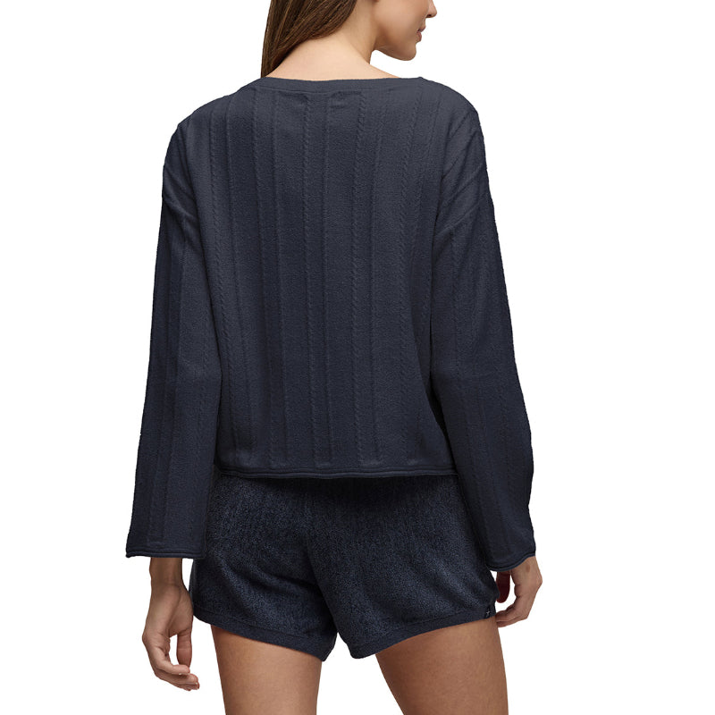BAREFOOT DREAMS | CozyChic Ultra Lite® Rope Stitch Boatneck Pullover