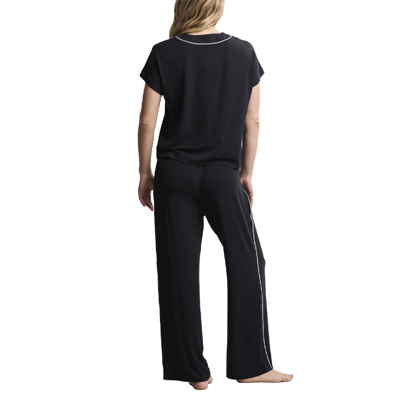barefoot-dreams-luxe-milk-jersey-piped-short-sleeve-pant-set-black-back