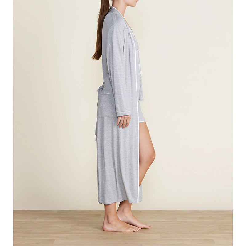 Foot Robe BAREFOOT DREAMS | Malibu Collection® Soft Jersey Piped Robe