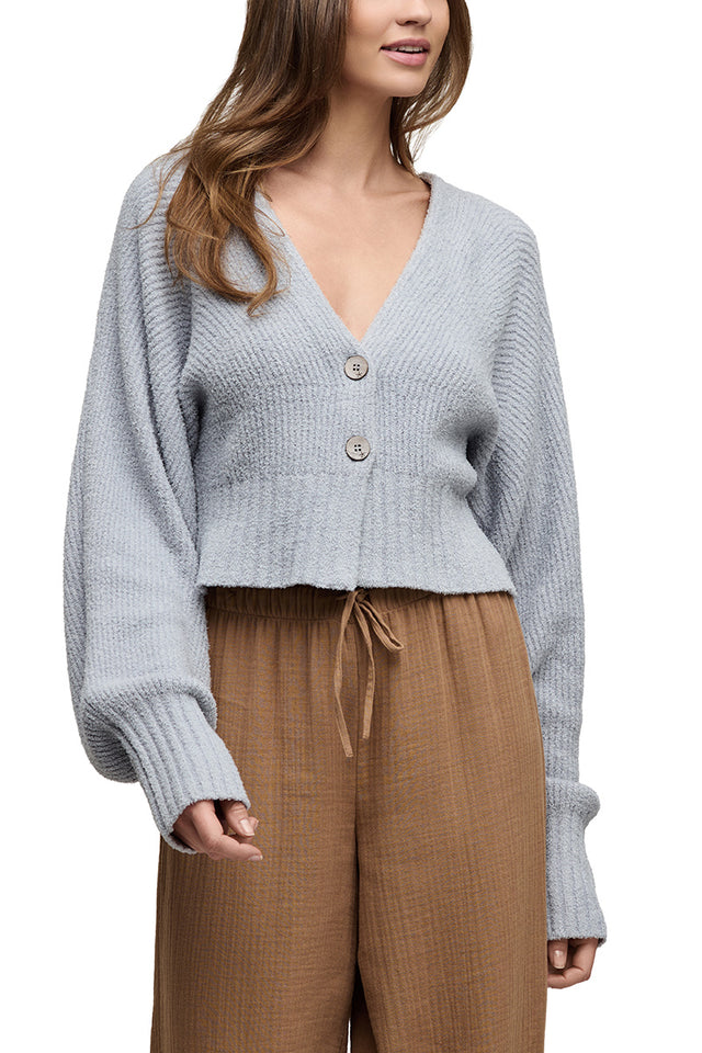 BAREFOOT DREAMS | CozyChic Lite® Cotton Ribbed Button Front Cardigan
