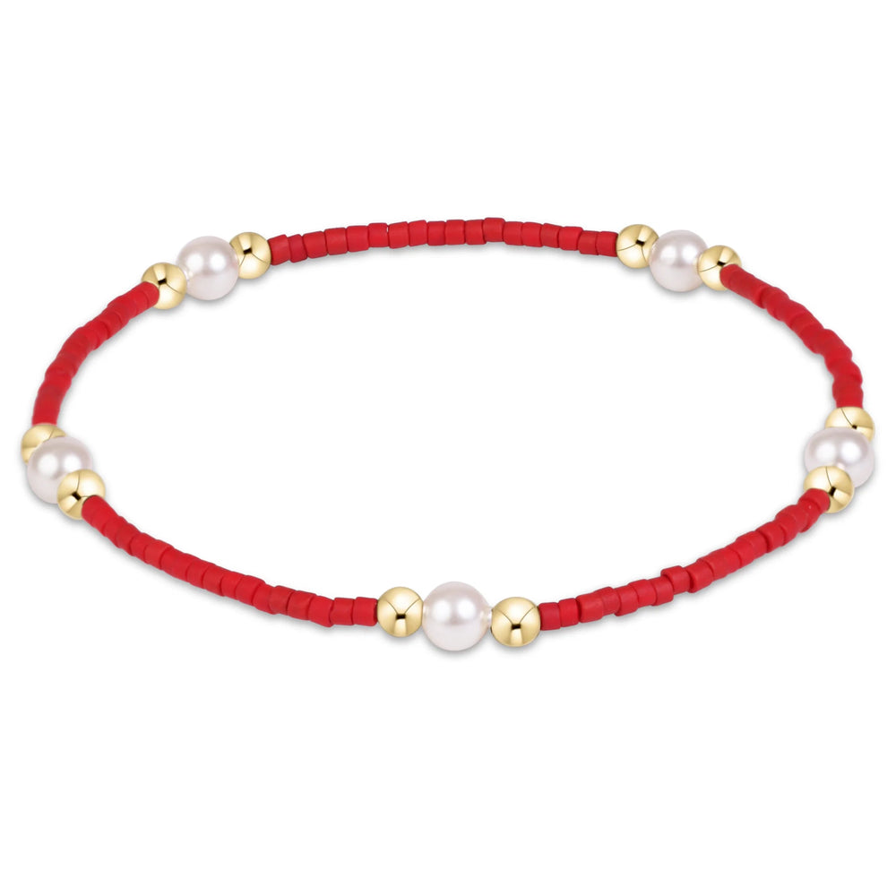 ENEWTON | Gameday Hope Crimson Bracelet - Purpose Pearl