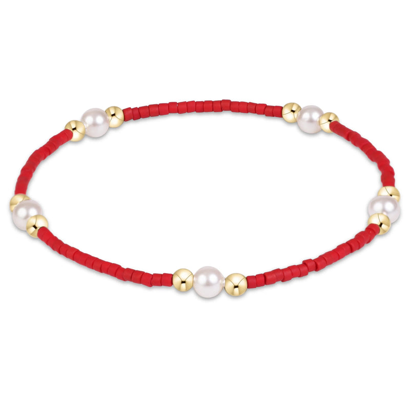 ENEWTON | Gameday Hope Crimson Bracelet - Purpose Pearl