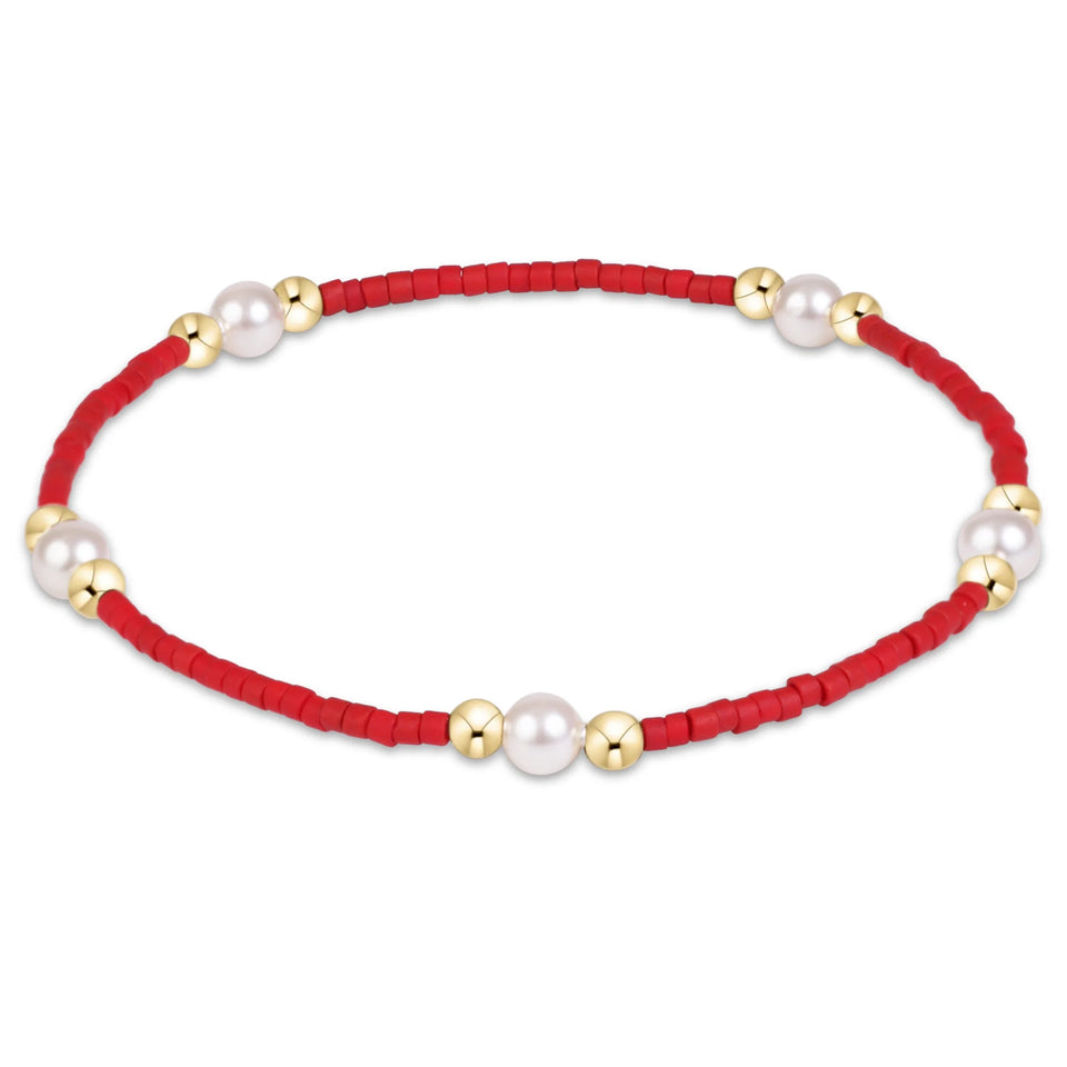 ENEWTON | Gameday Hope Crimson Bracelet - Purpose Pearl