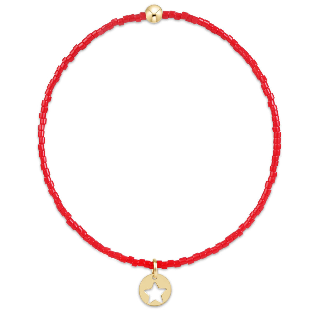 ENEWTON Hope Classic Bracelet Star Gold Disc Bright Red