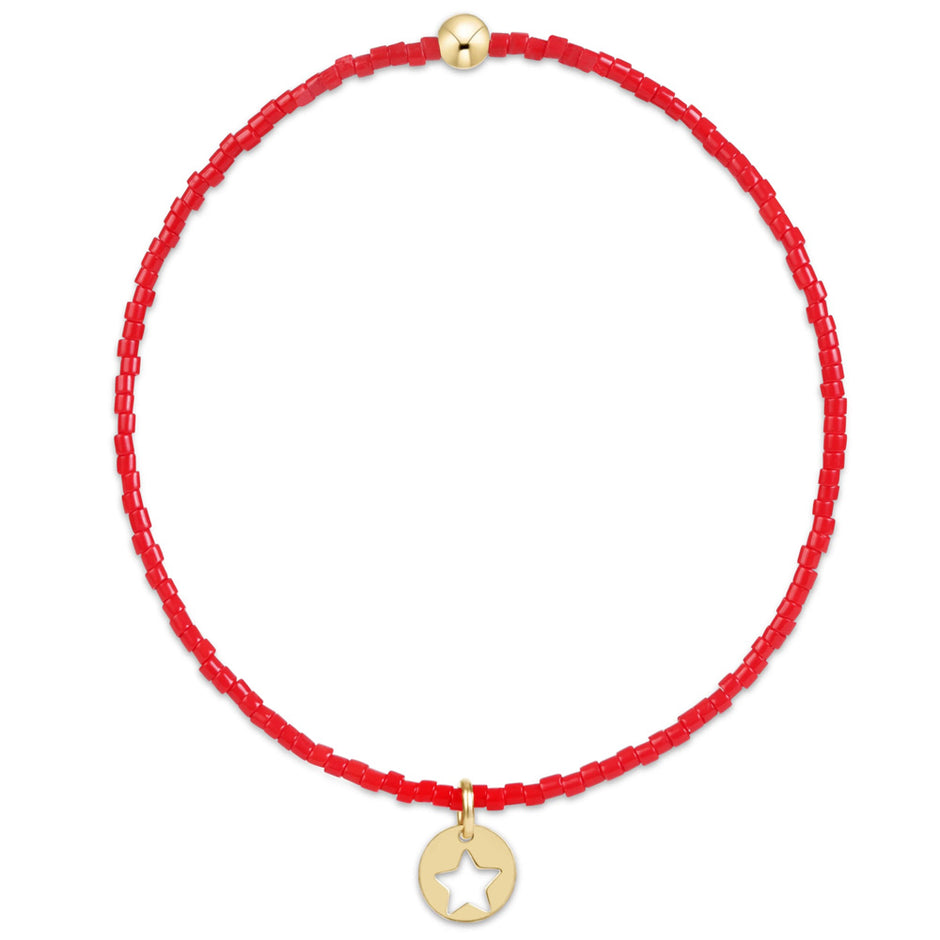 ENEWTON Hope Classic Bracelet Star Gold Disc Bright Red