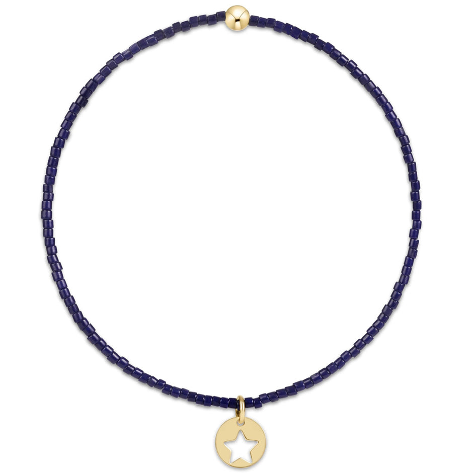 ENEWTON Hope Classic Bracelet Star Gold Disc Navy