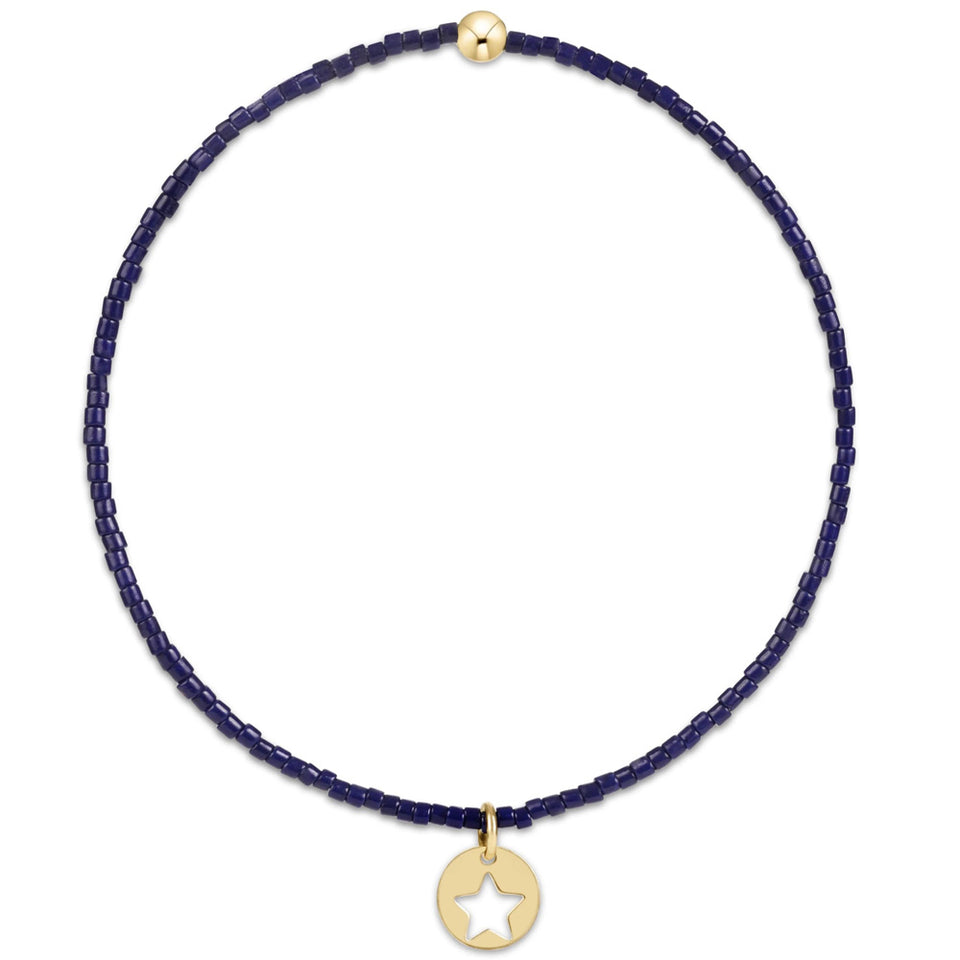 ENEWTON Hope Classic Bracelet Star Gold Disc Navy