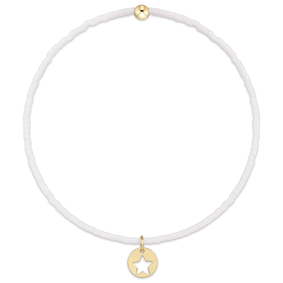 ENEWTON Hope Classic Bracelet Star Gold Disc White