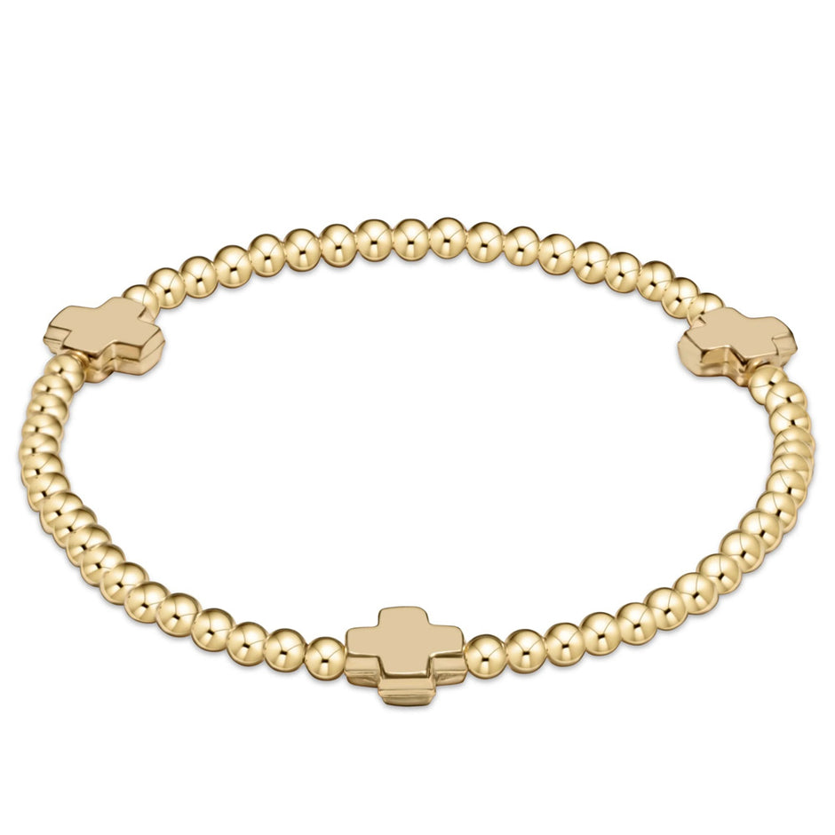 ENEWTON-Signature-Cross-3mm-Gold-Bracelet-Gold