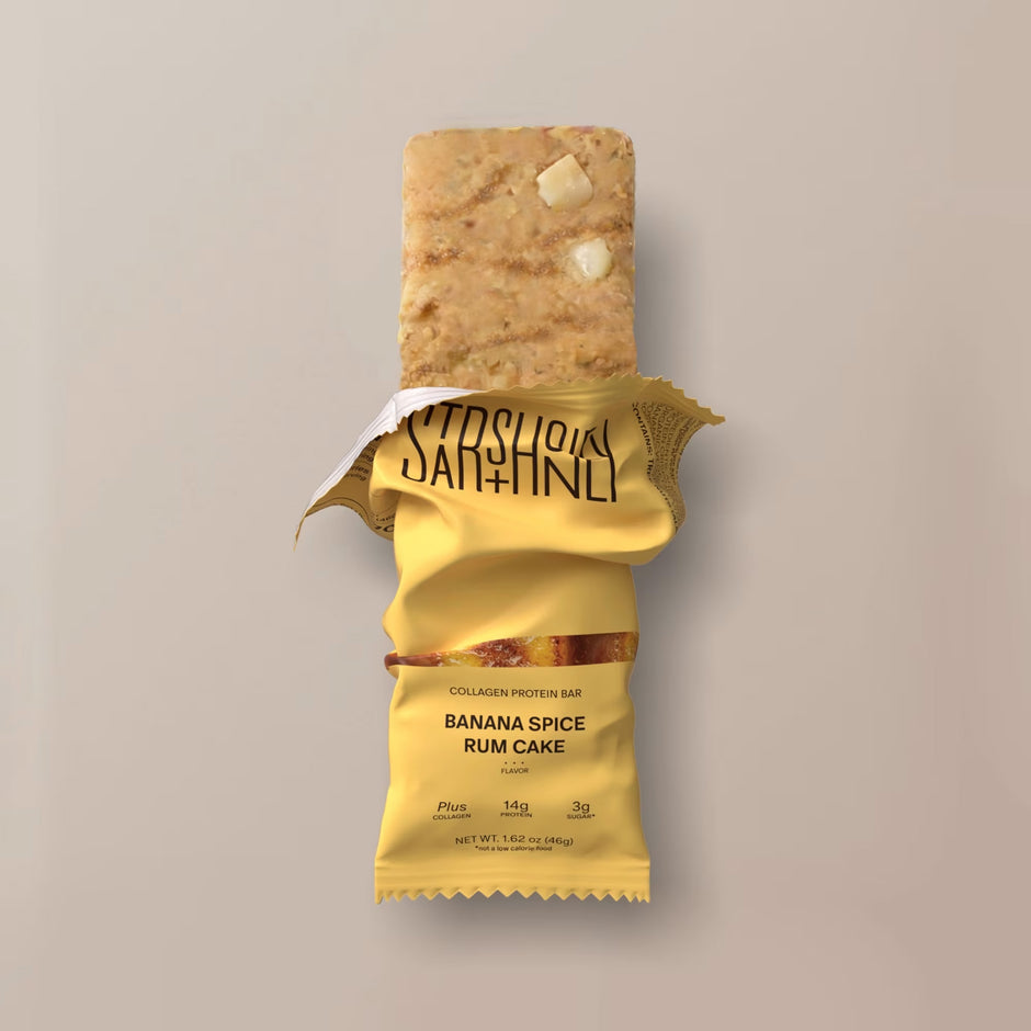 STARS + HONEY | Banana Spice Rum Cake Collagen Protein Bar