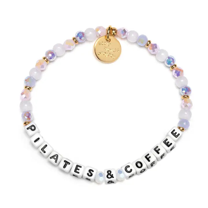 LITTLE WORDS PROJECT | Pilates & Coffee Bracelet