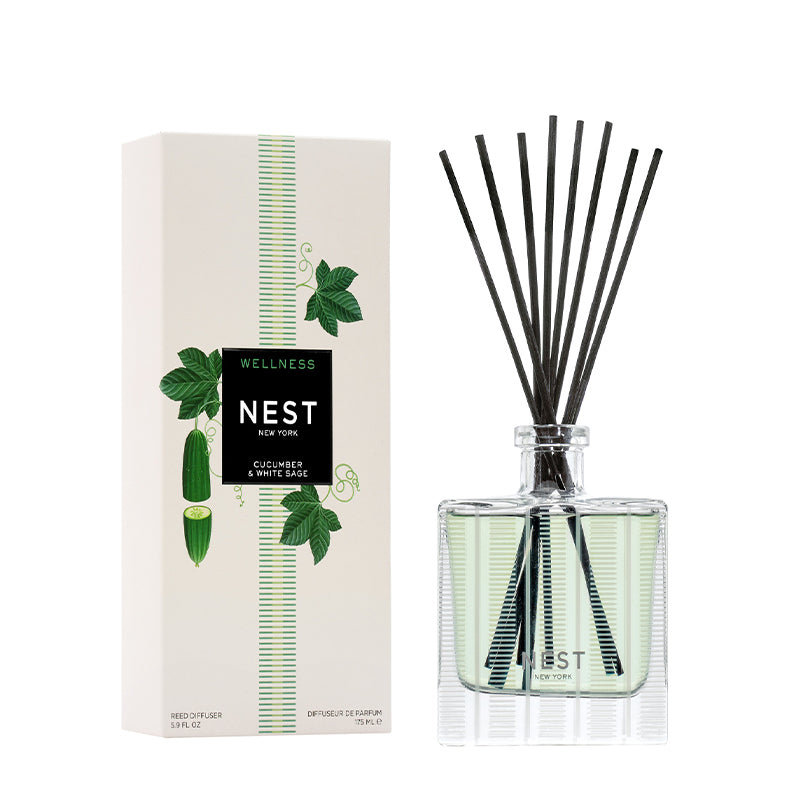 NEST FRAGRANCES | Cucumber & White Sage Reed Diffuser