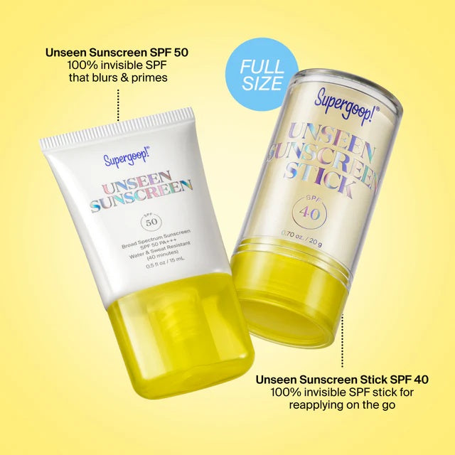 Supergoop! Clear Favorites Invisible SPF Kit products