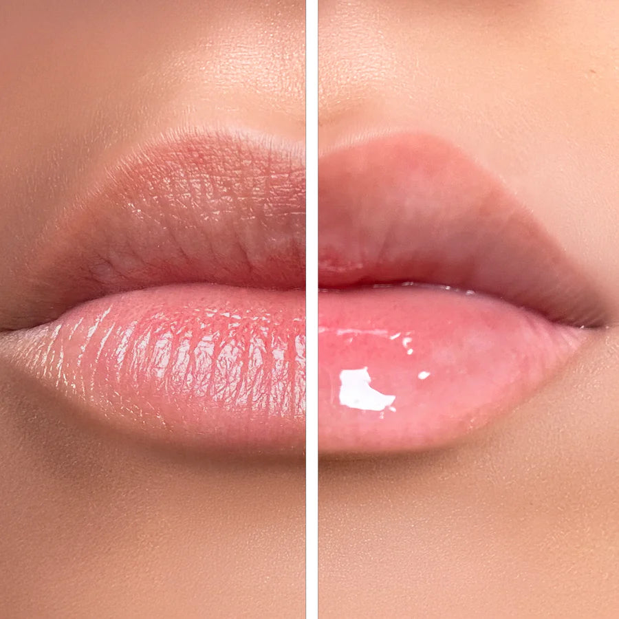 BY TERRY Baume de Rose Lip Oil Serum Dazzling Rose before and after