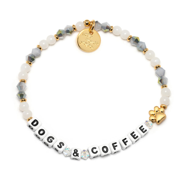 LITTLE WORDS PROJECT | Dogs & Coffee Bracelet