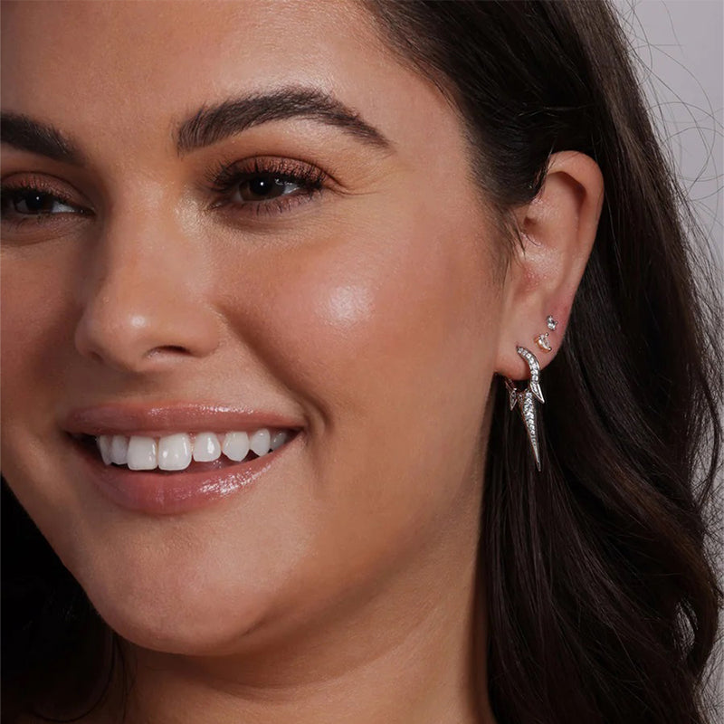 melinda-maria-gabriella-pave-triple-spike-earrings-silver-modeled