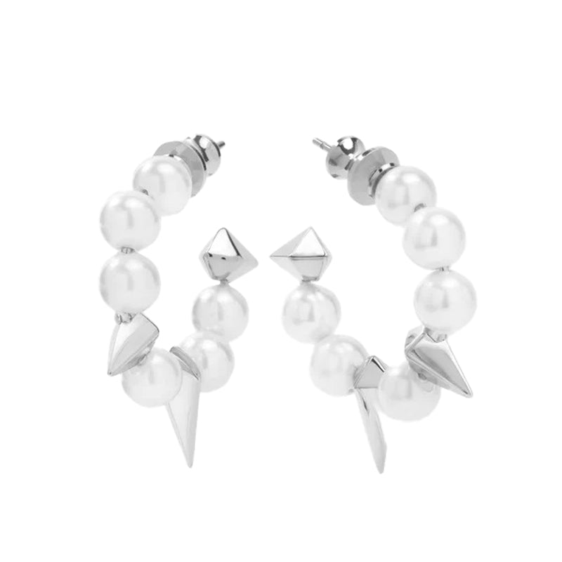 melinda-maria-life-is-ball-peal-spike-hoops-silver