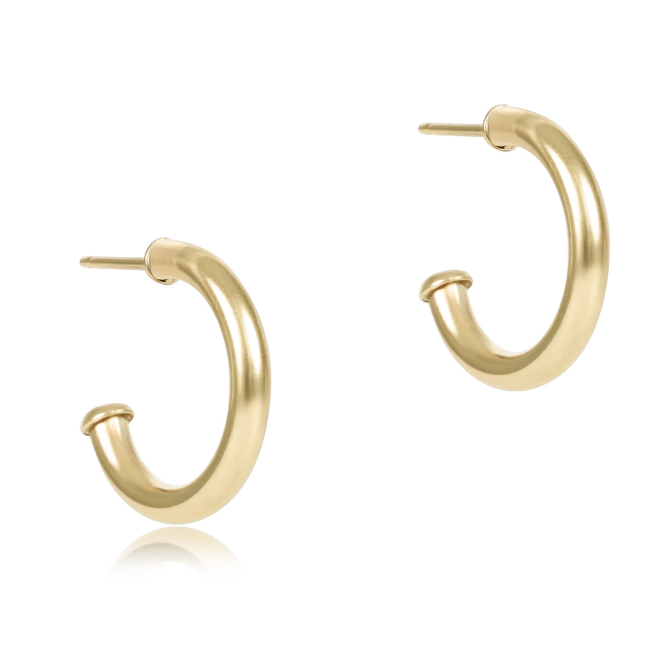 ENEWTON-Round-Gold-0pt5in-Post-Hoop---2mm-Smooth